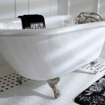 48 inch clawfoot tub alcove kingston brass classic roll top petite 54inch cast iron clawfoot tub with wall drilling walmartcom 48 inch clawfoot tub alcove kingston brass classic roll top petite 54inch cast iron clawfoot tub with wall drilling walmartcom